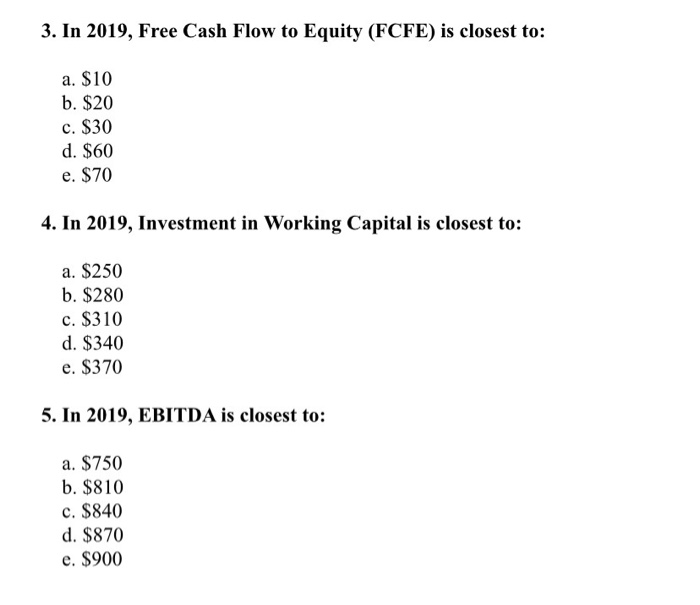 questions 1-5 In 2019, Widget Co. did not issue or repurchase and