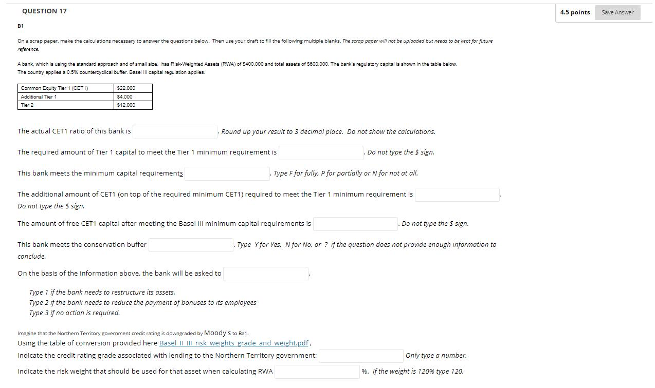  B1 reference. The country applies a 0.5% countercyclical buffer. Basel III