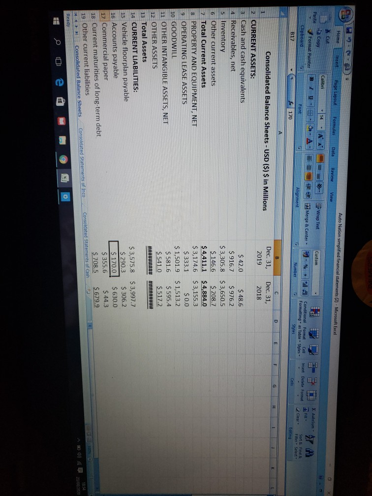 statements for the 2019 and 2018 fiscal years. You do not need