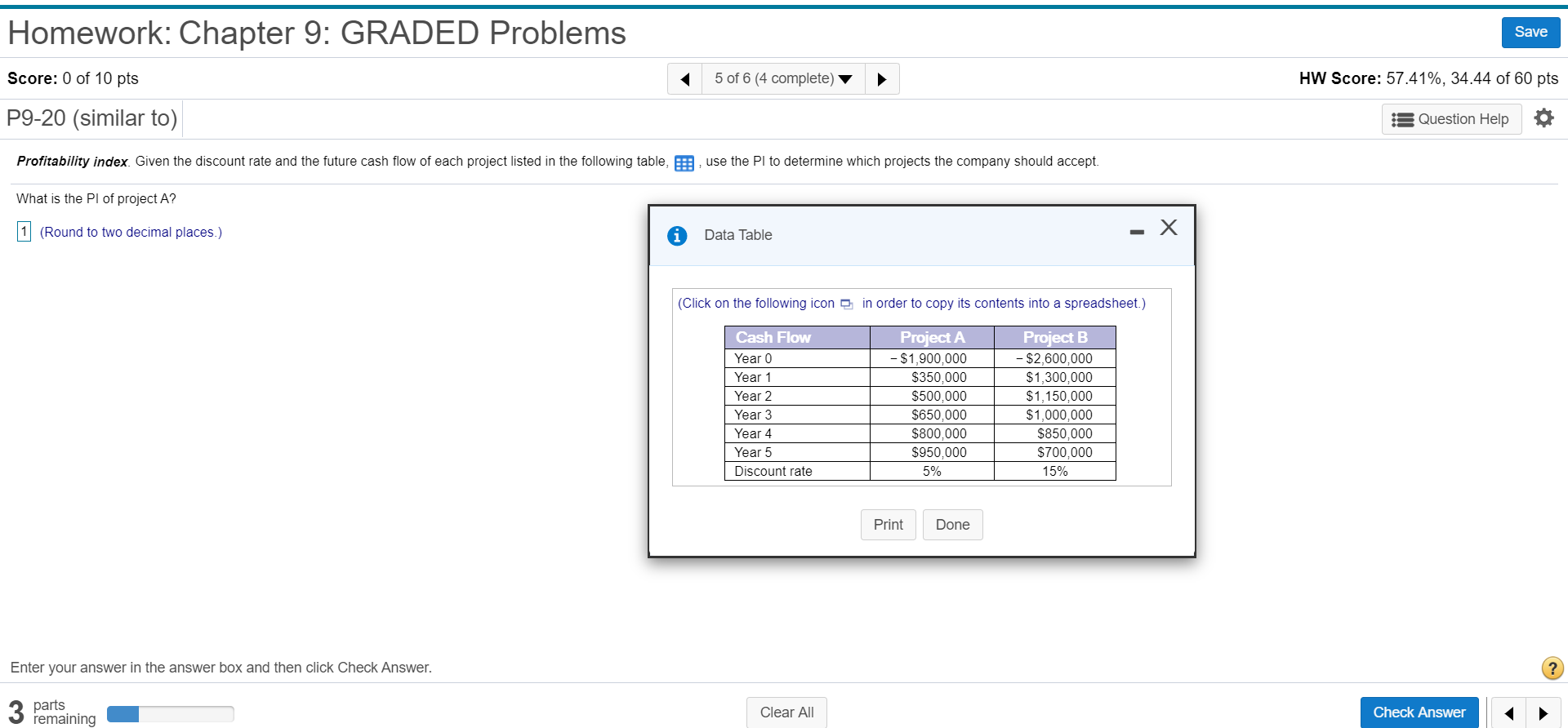  Homework: Chapter 9: GRADED Problems Save Score: 0 of 10 pts