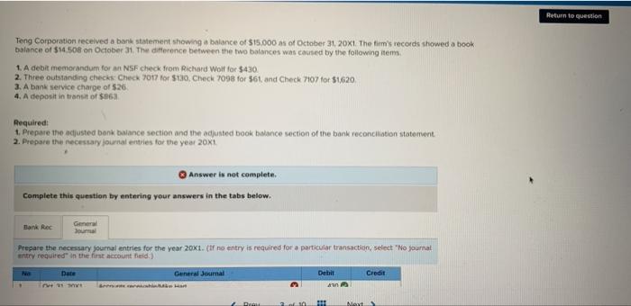 I need help to fix it and complete it please Return to