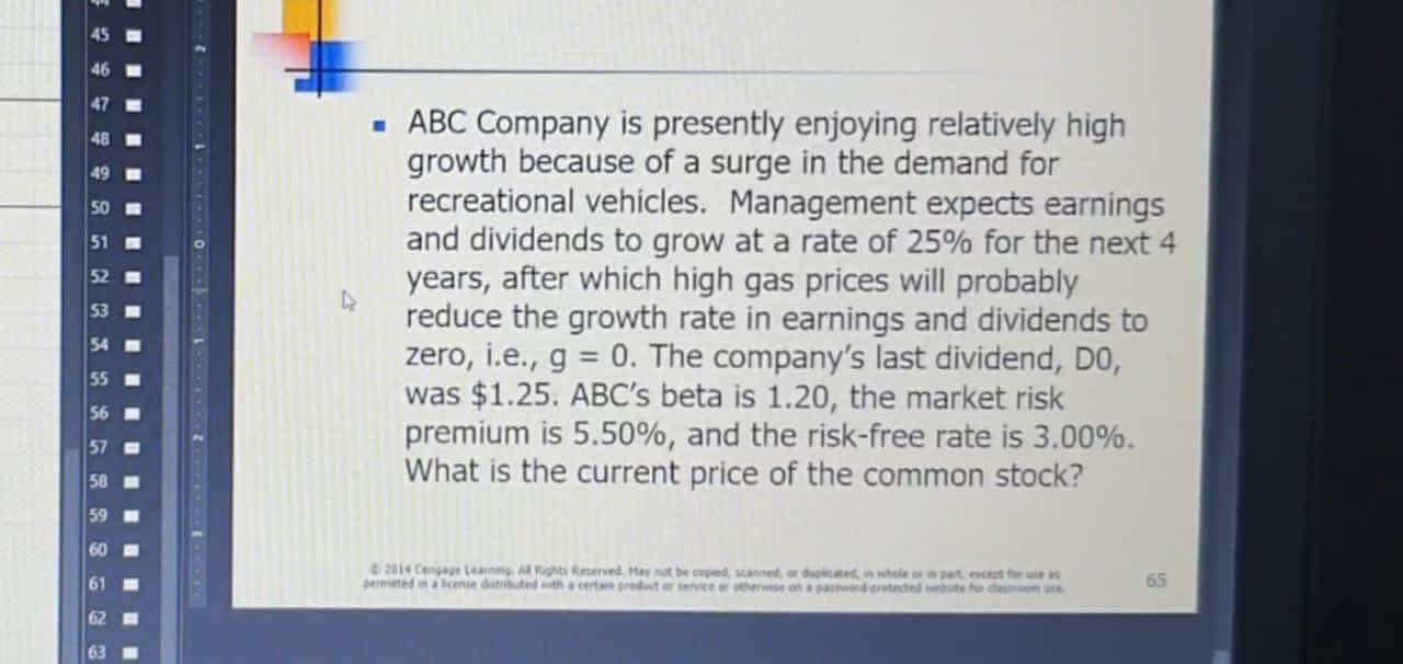 I need solutions question quickly please 51 52 - ABC Company is