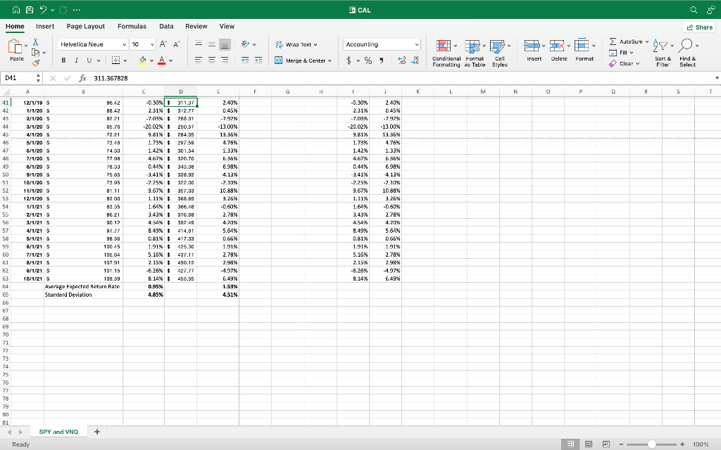 assets. Draw in the CAL using the 6-month short term Treasury bill