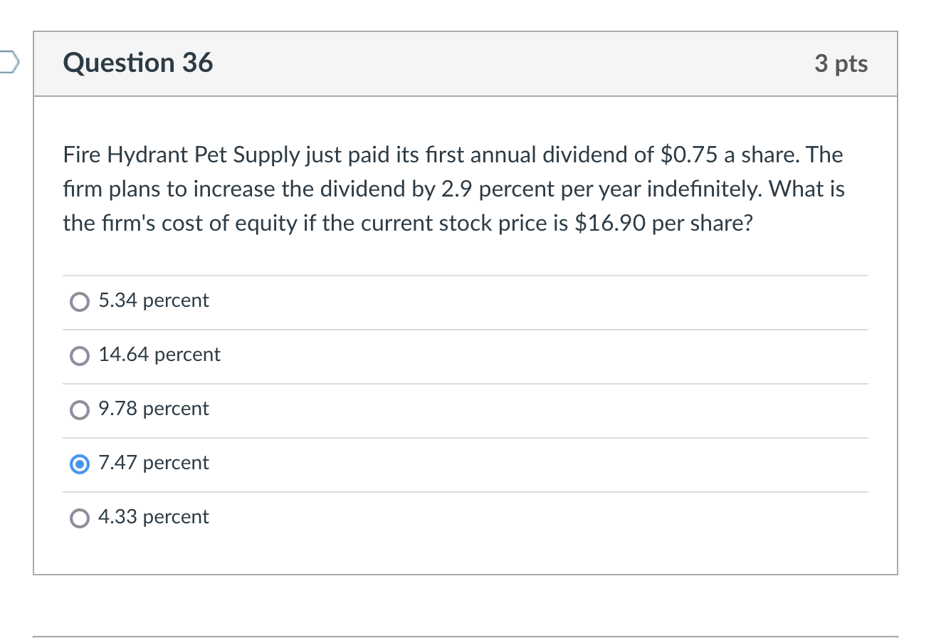 PLEASE DO IT BY EXCEL!!!! THANKS!!! Question 36 3 pts Fire Hydrant