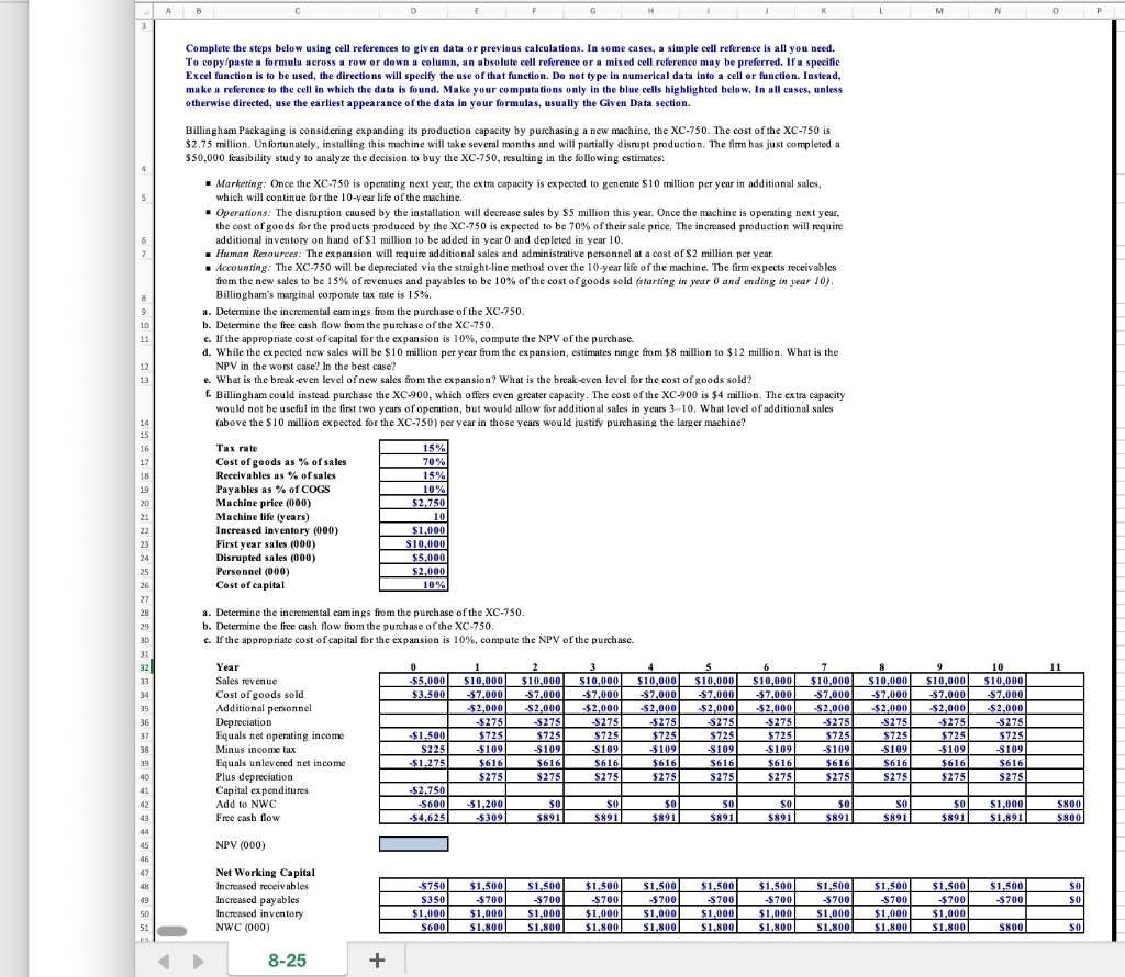 JUST NEED TO KNOW INPUTS TO FIND THE NPV VALUES ON EXCEL.