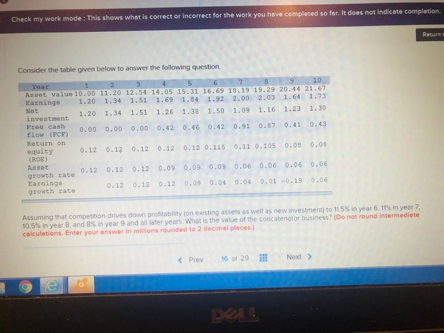  Check my work mode: This shows what is correct or incorrect