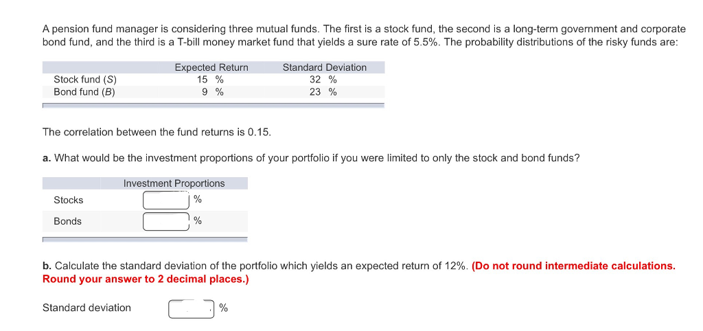  How would you exactly do this problem? A pension fund manager
