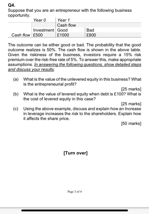  The outcome can be either good or bad. The probability that