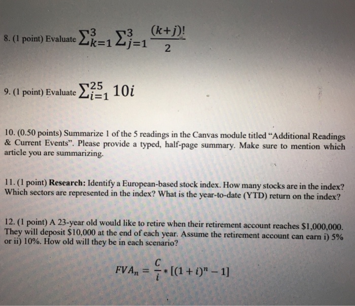 financial calculator is allowed. If a financial calculator is allowed, then provide