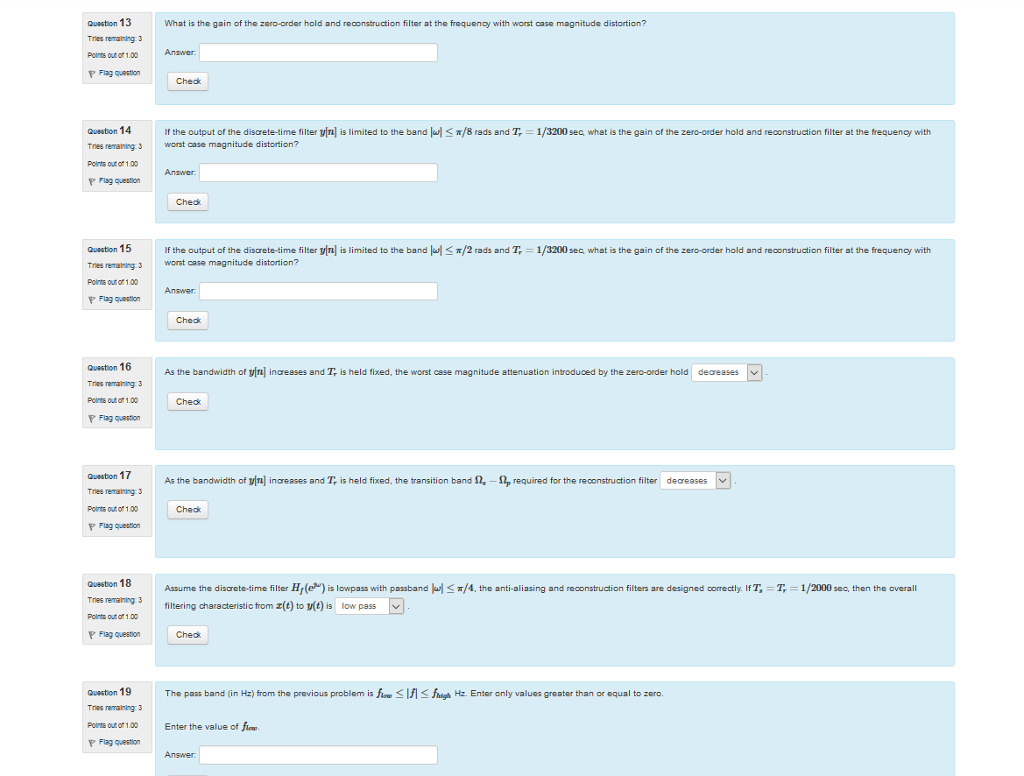Note that in contrast to the wisCEL exercise. here the sampling interval