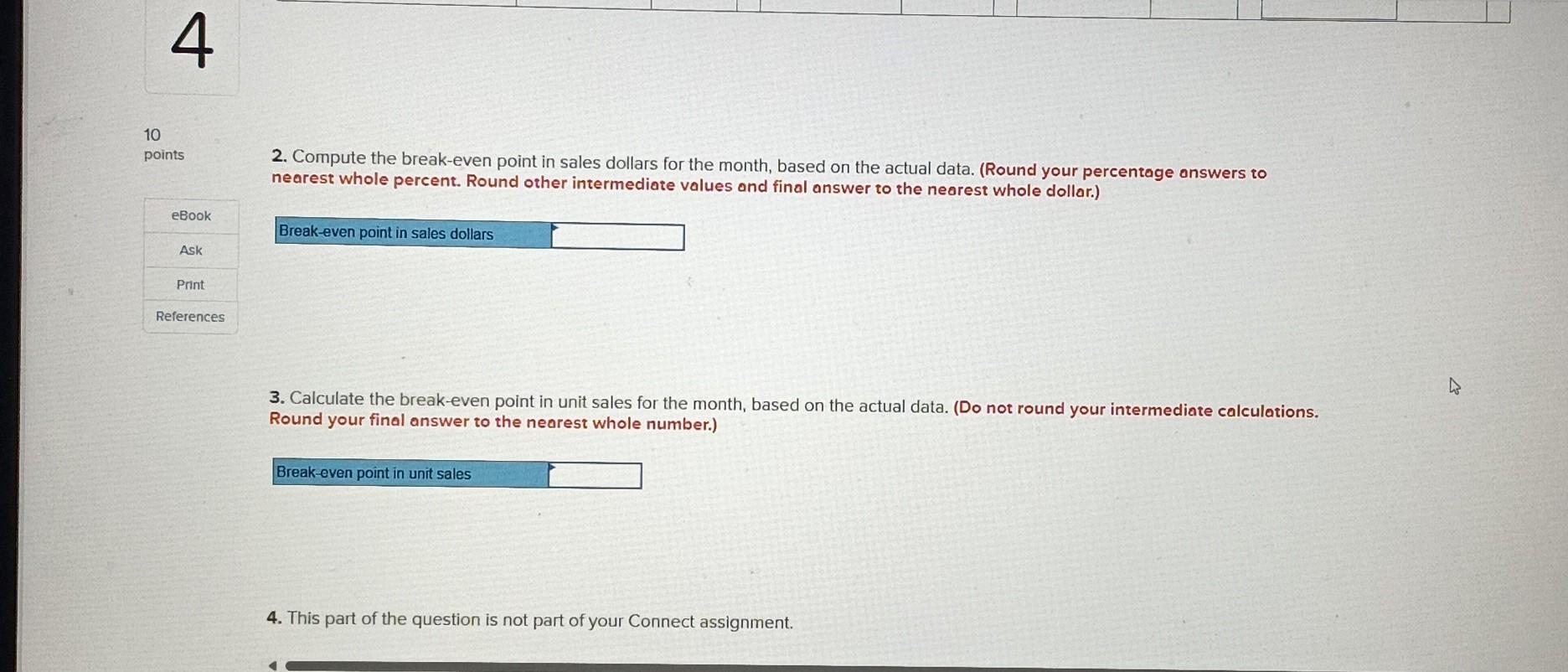 by product and in total for the coming month are shown below
