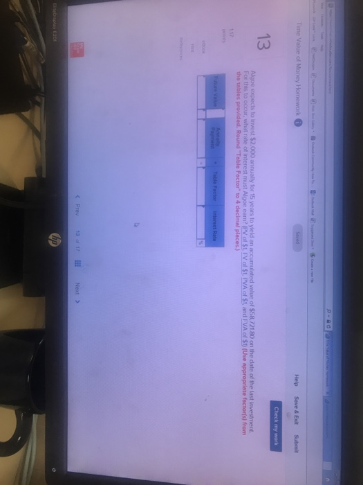  Help Save & Exit Submit k my work 13 Algoe expects