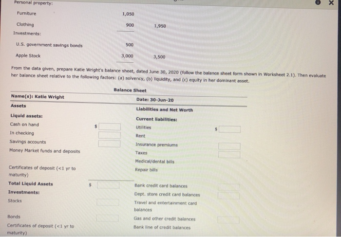 in preparing it. So far, she has made the following list of