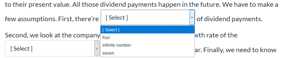 generate cash for the shareholder. We have to do is figure out