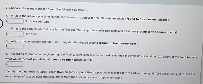 Costing, DBC McKay, Inc., produces a subassembly used in the production of