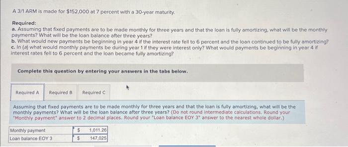  need help checking my work and correct answers for A, B,