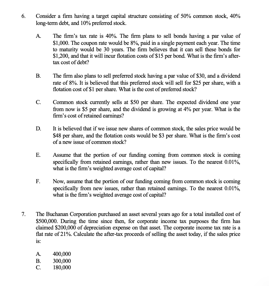  PLEASE SOLVE USING BA II FINANCE CALCULATOR! Will Rate all Answers!