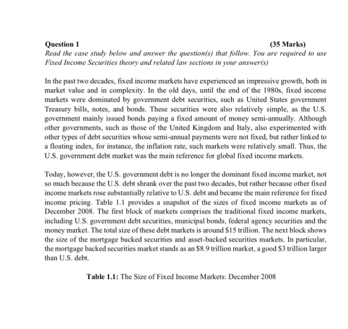  Question 1 (35 Marks) Read the case study below and answer