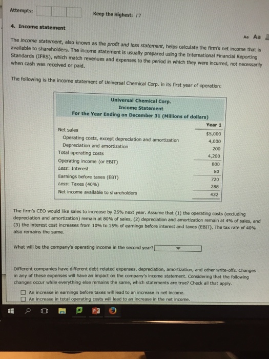  please answer all the blanks Attempts: Keep the Highest: 17 4.