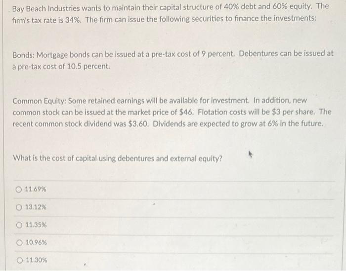 please include the steps for the calculator Bay Beach Industries wants to