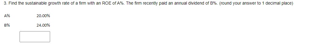  The values shown as A and B below are not the