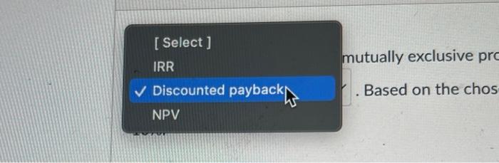 flows specified in the table), the preferred criteria is Based on the