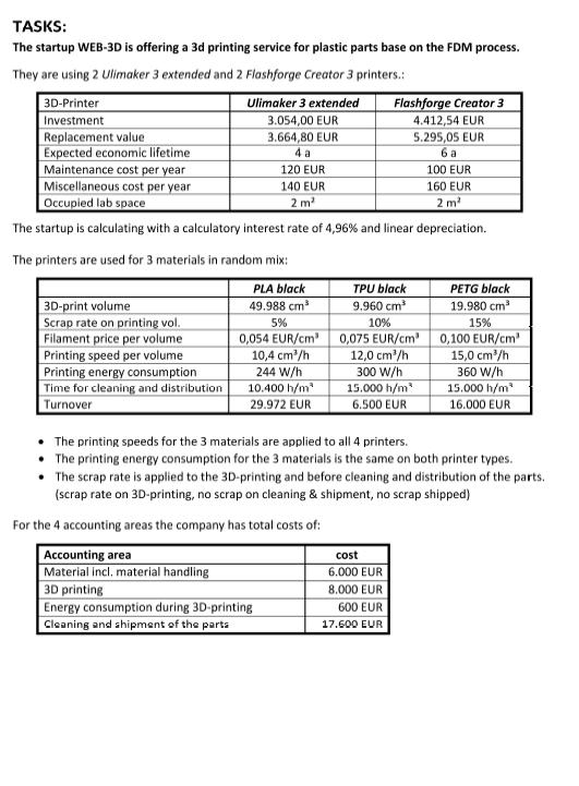 Please solve part d), the first picture provides all the necessary inputs