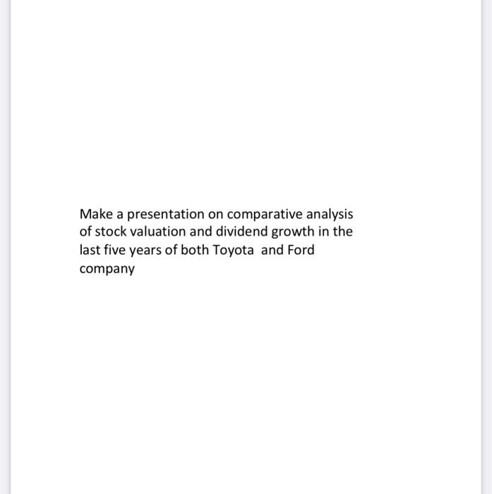 i need a well detailed answer please Make a presentation on comparative