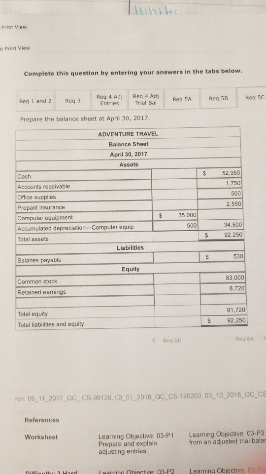 rent. 3 The company purchased S2,000 of office supplies for cash 10