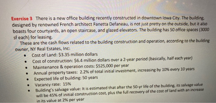 please help with problem and include a cash flow. thank you in