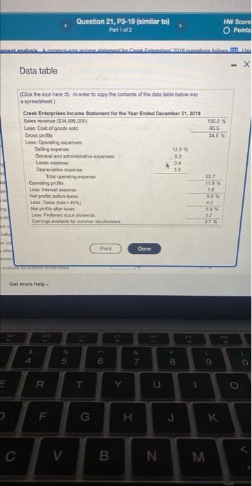 opentions folows Using the frmis 2019 inceme statement doveliep the 2019 common-size