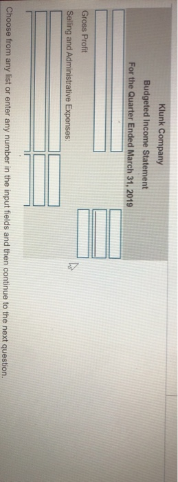 UUR 61,100 60,700 Budgeted total sales, al on account Budgeted purchases of