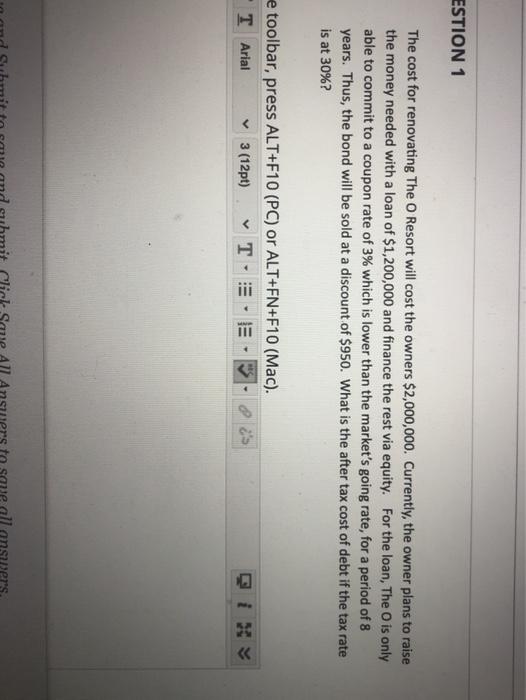 #1, the cost of equity for the owners can be estimated using