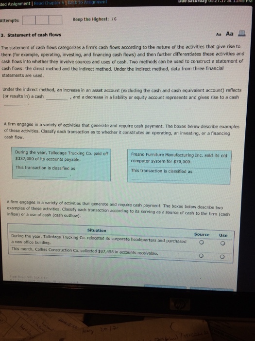  ded Assignment Read Chapter l Datk to Assi un mellt Attempts: