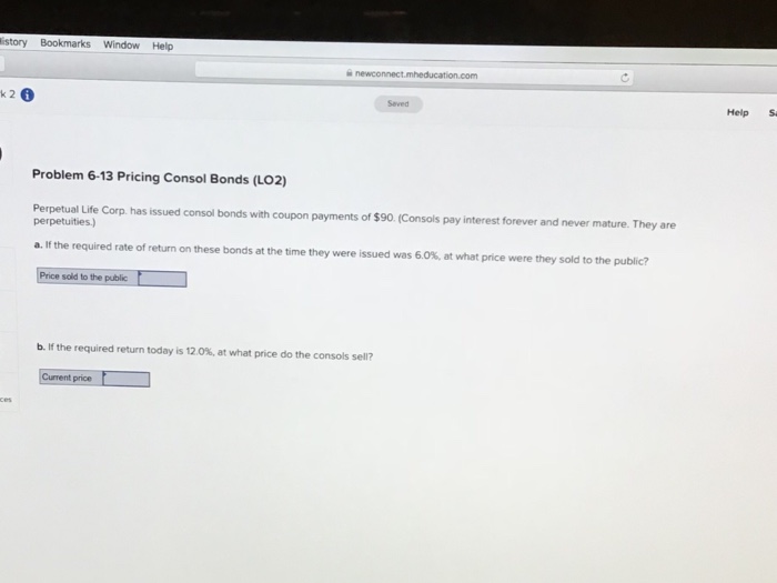  istory Bookmarks Window Help Seved Help S Problem 6-13 Pricing Consol
