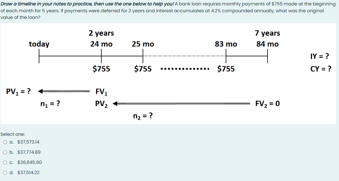  Draw a timeline in your notes to practice, then use the