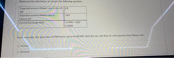  PLEASE HELP ASAP NEED IT BEFORE MIDNIGHT!! Please use the data
