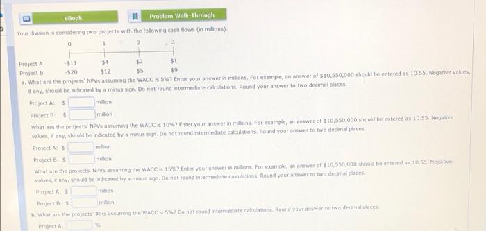all parts are for same question ebook Problem Walkthrough Your division is