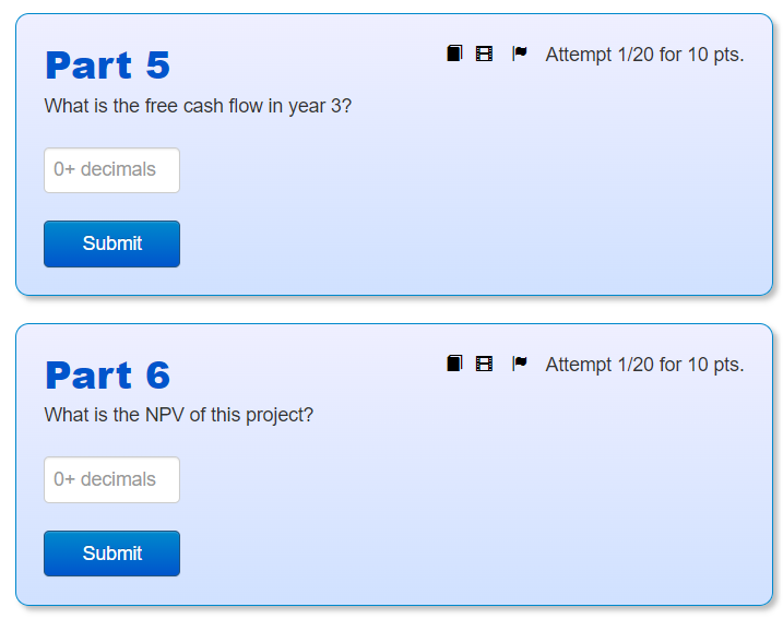 install, and will be sold for $1,800 after 3 years. It falls