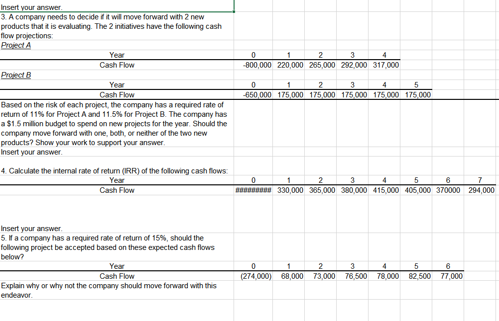 Part 2 problems the the the 1. Calculate the net present value