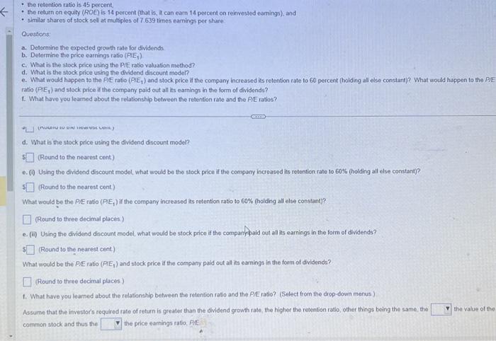 following - the irvestoe's required rate of refurr ts 135 porcent. -