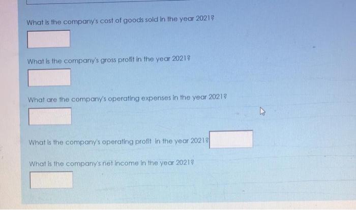 income statement for the year ended December 31, 2021. for Google, Inc.