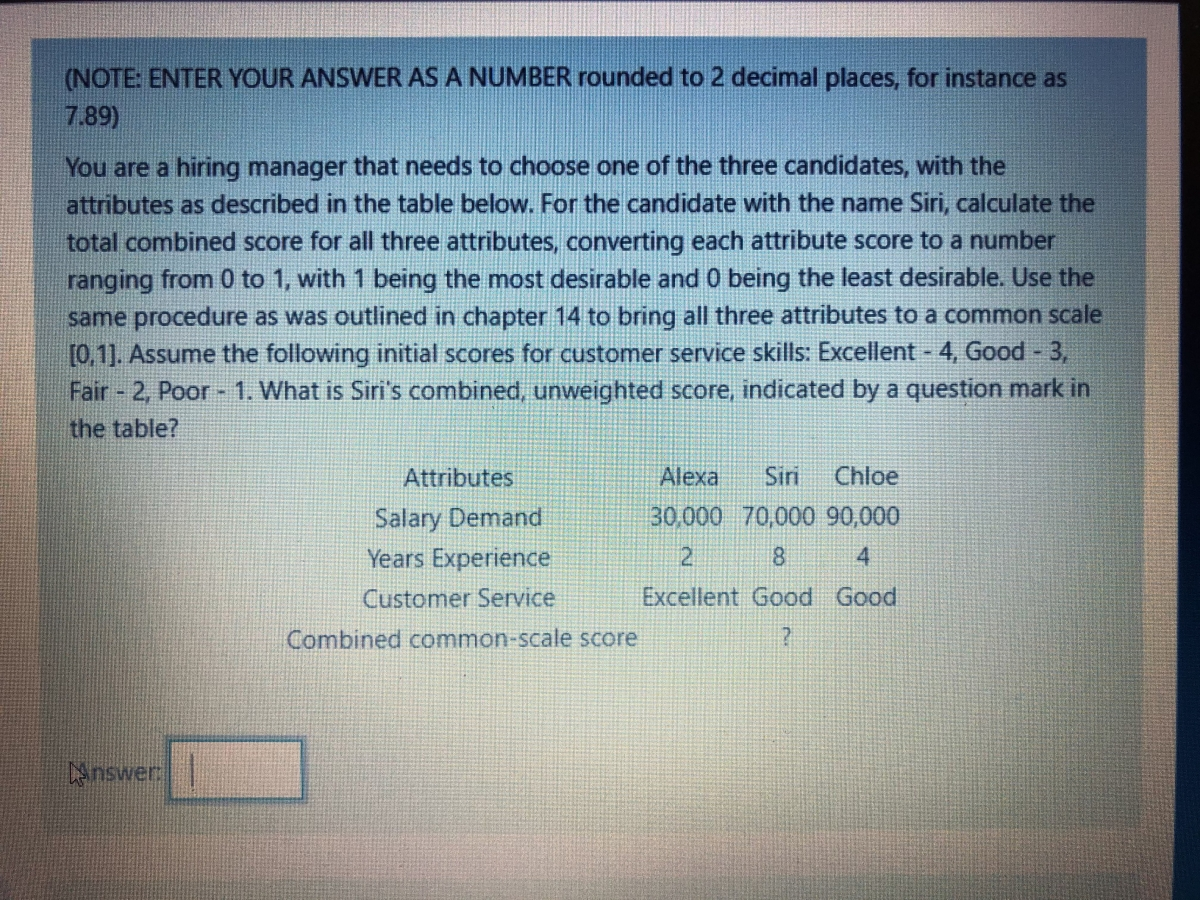 (NOTE: ENTER YOUR ANSWER AS A NUMBER rounded to 2 decimal