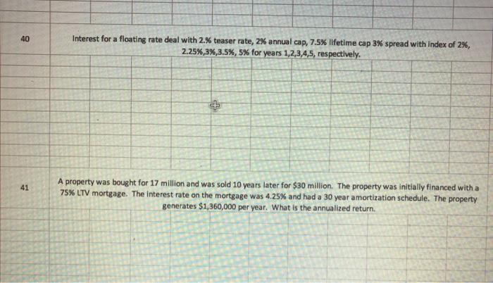 either one or both if you can. Pls do on excel if
