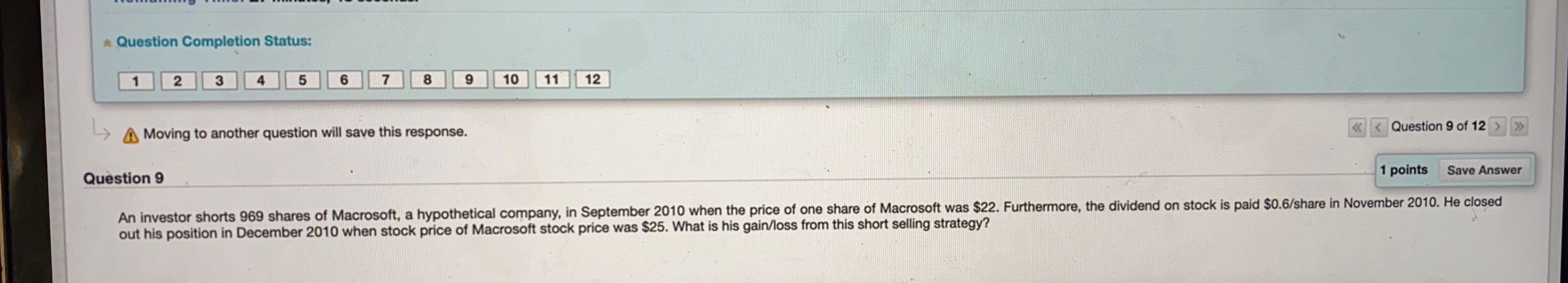 Question 10 How did you compute the answer in the previous