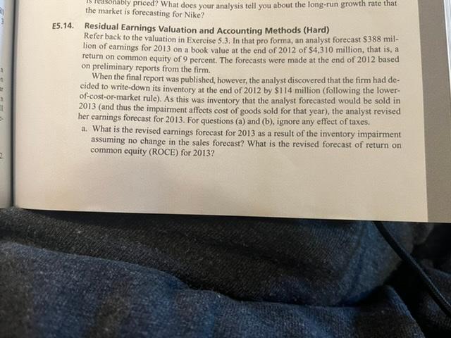  Br ably priced? What does your analysis tell you about the