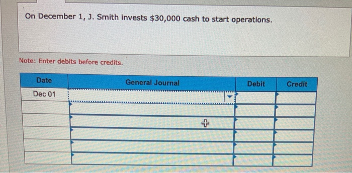 by selecting the account names from the pull-down menus and entering dollar