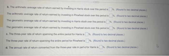 for each time period and for both firms b. Calculate both the