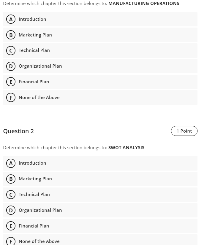 Determine which chapter this section belongs to: MANUFACTURING OPERATIONS A) Introduction