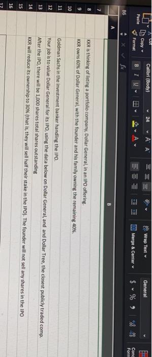 i need help please do it on excel Calibrl (Body) 24 General